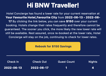 Hotel Concierge Screenshot
